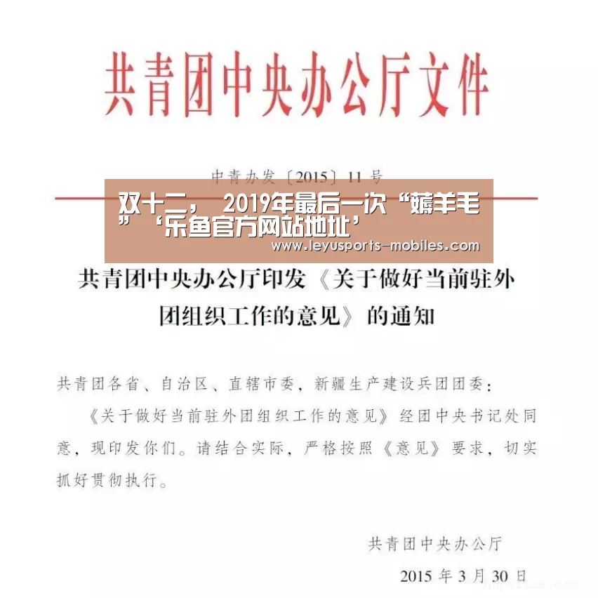 双十二, 2019年最后一次“薅羊毛”‘乐鱼官方网站地址’(图1) 乐鱼平台最新版本